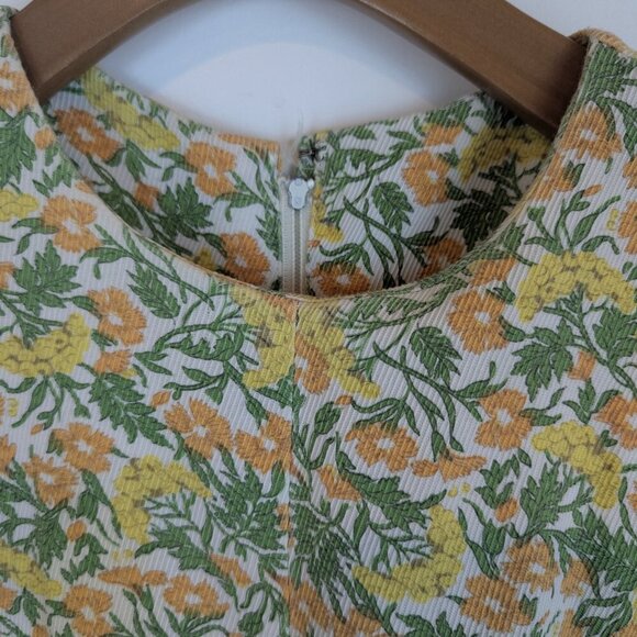 VTG 1960's Dress w/Matching Headscarf, Sz M - Picture 3 of 9